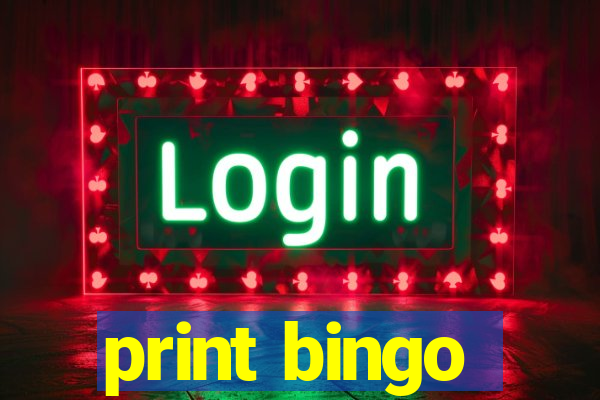 print bingo